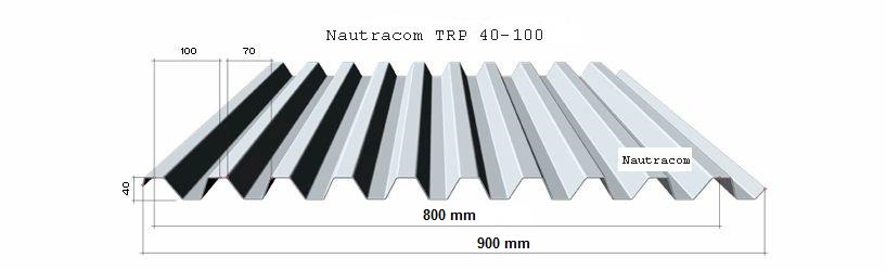 Aluminium profielplaat TRP 40-10- Aluminium profielplaat TRP 40-100
