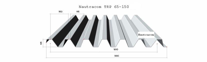 Aluminium profielplaat TRP 65-150 Aluminium profielplaat TRP 65-150